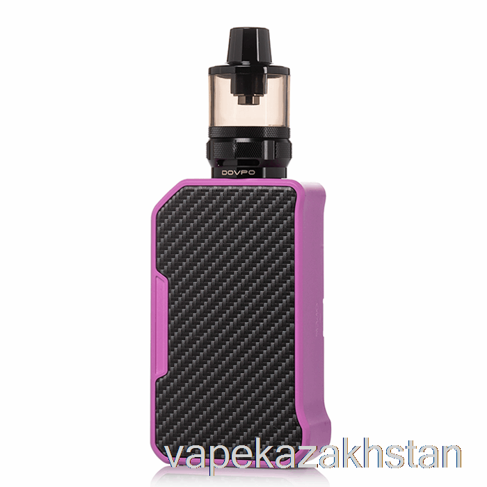 Vape Smoke DOVPO MVP 220W Starter Kit Carbon Fiber Purple